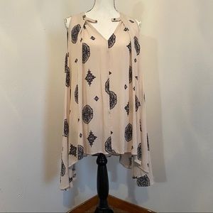 Free People sleeveless swing tunic top small